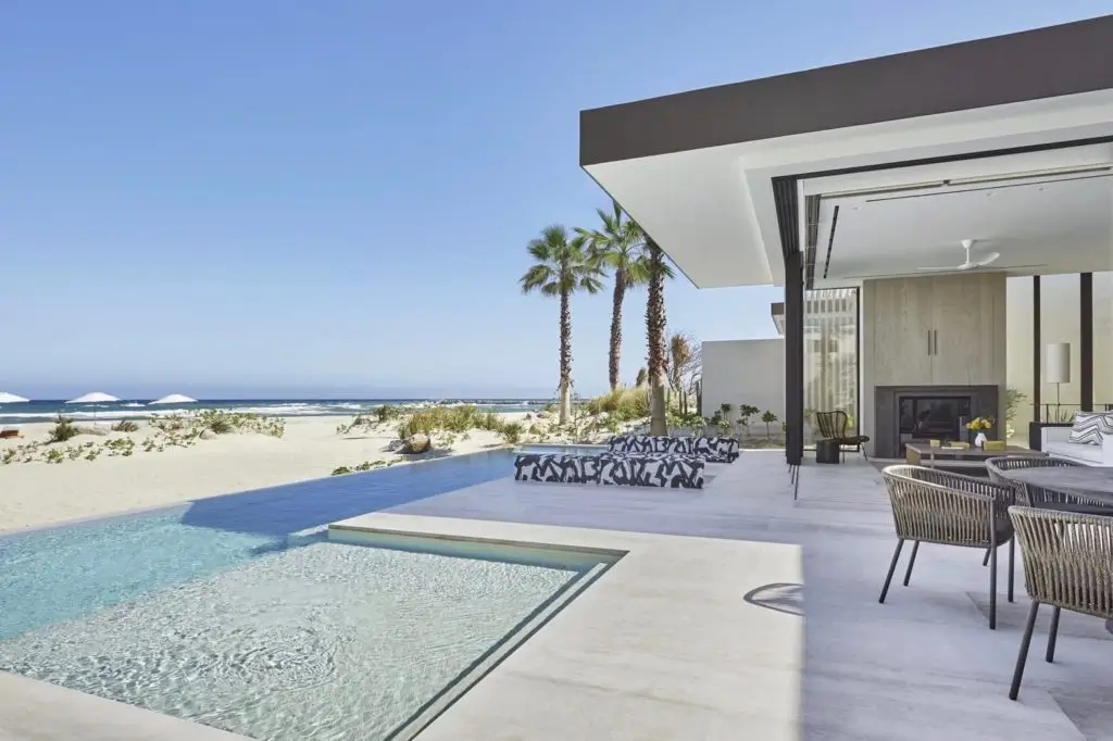 Luxury Four Seasons Cabo homes for sale overlooking championship golf courses with modern resort design